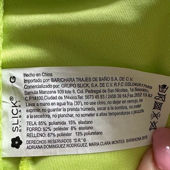 EUC! SLICK By BARI Women’s Sz L (US) Sz G (Mexico) One Piece SEXY Swimsuit, K576 - Picture 16 of 16